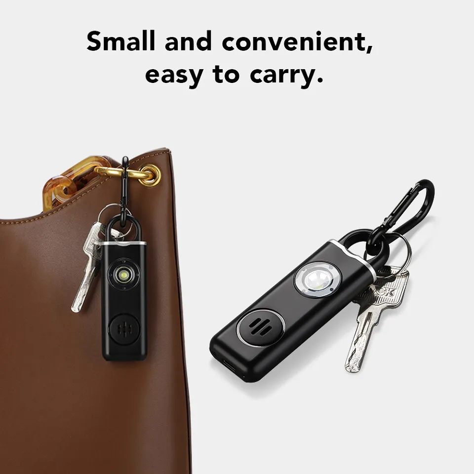 130dB إنذار الدفاع عن النفس تح - مراجعة Personal Alarm Keychain وسعره