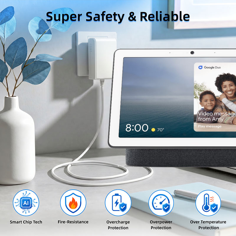 محول طاقة 24 فولت لجهاز Google - مراجعة Google Speaker Nest Audio وسعره