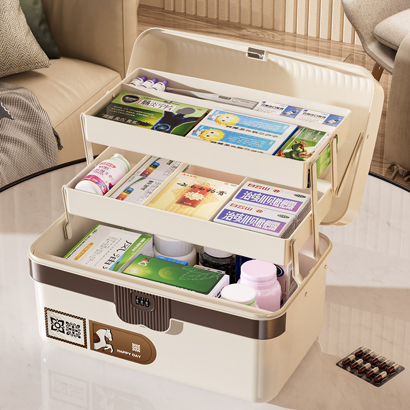 صندوق دواء مقفل ذو سعة كبيرة،  - مراجعة Medicine Cabinet Lock وسعره