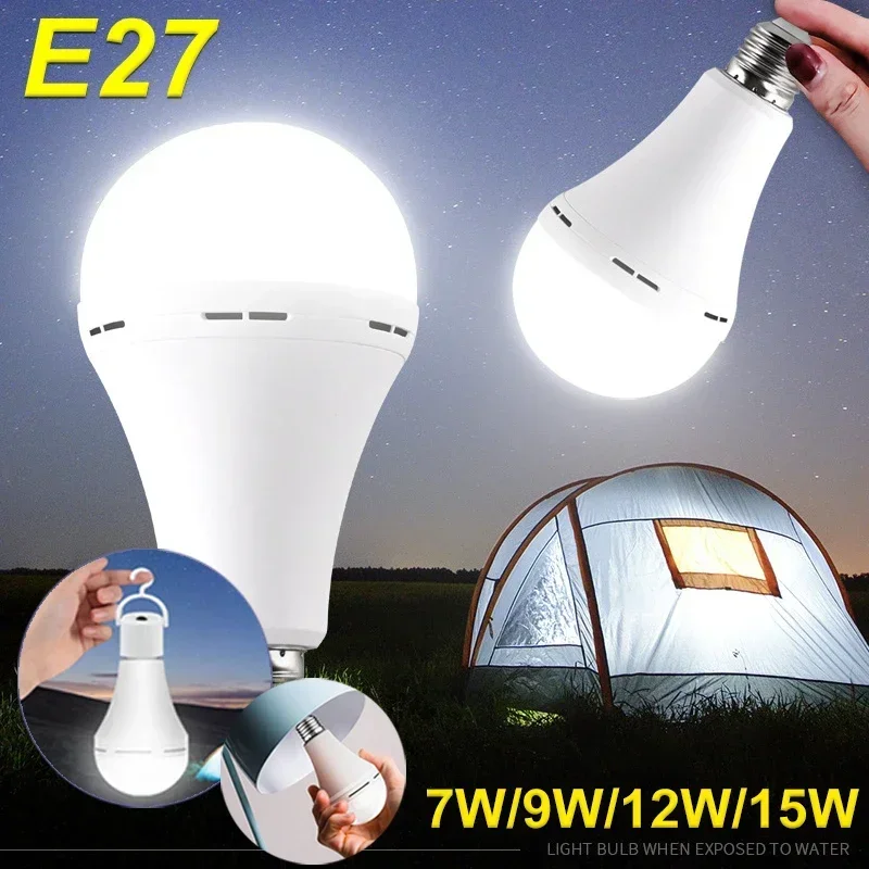 7-15 واط LED التخييم ضوء سطوع  - مراجعة Power Outage Light وسعره