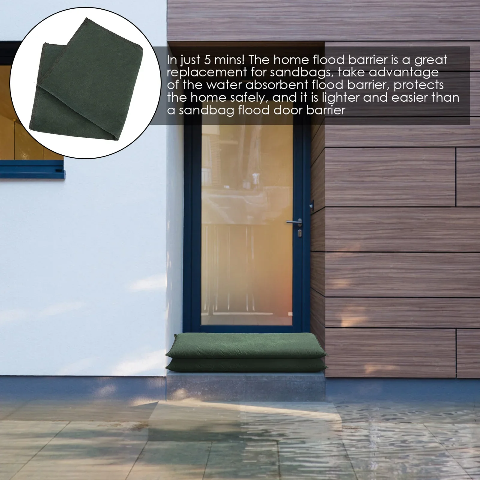 5 قطعة أكياس حاجز المياه الفيض - مراجعة Flood Barrier Bag وسعره